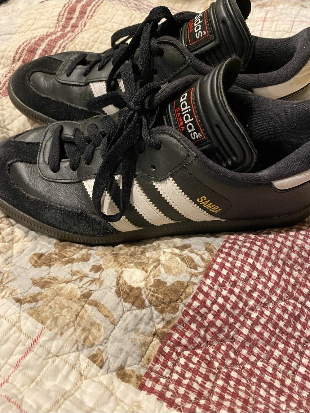 adidas Samba Men’s Black with White Stripes Sneakers